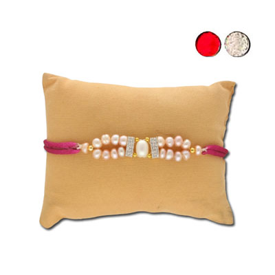 "Bandhan Pearl Rakhi - JPJUL-23-041 - Click here to View more details about this Product